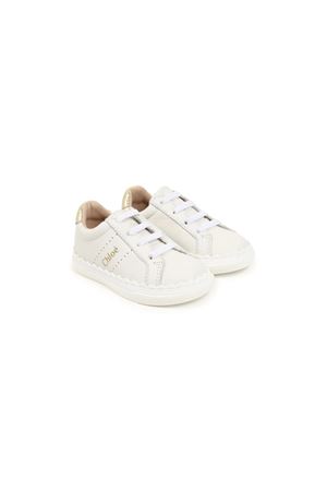 sneakers in pelle bianco CHLOE' KIDS | C20319117